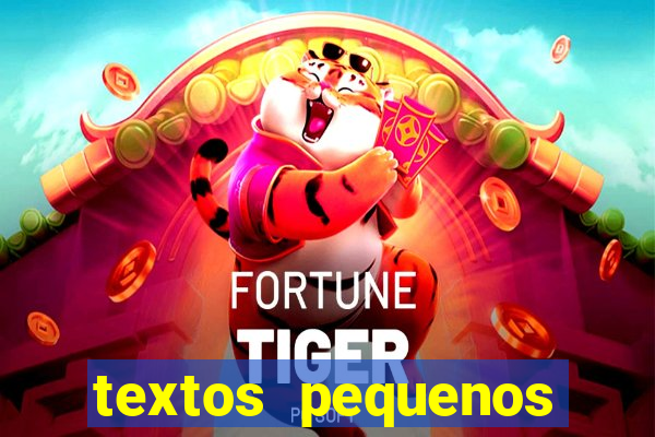 textos pequenos para alfabetizar